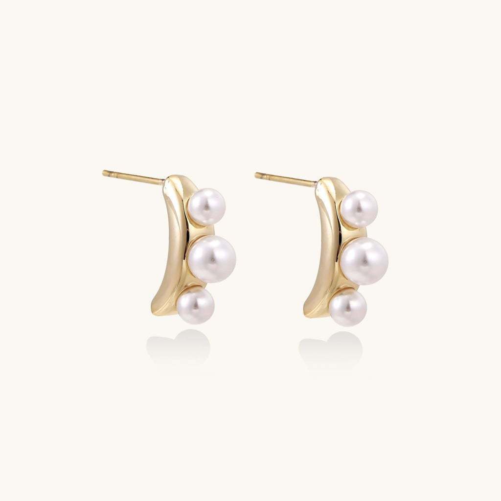 Puces Trio de Perles Incurvées