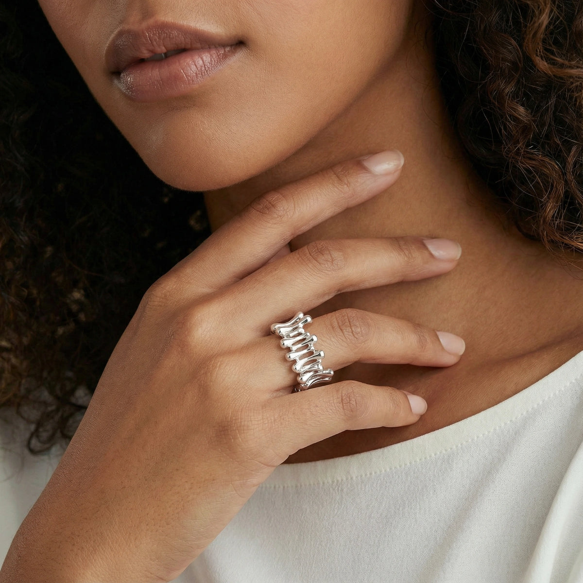 Bague Vagues Torsadées