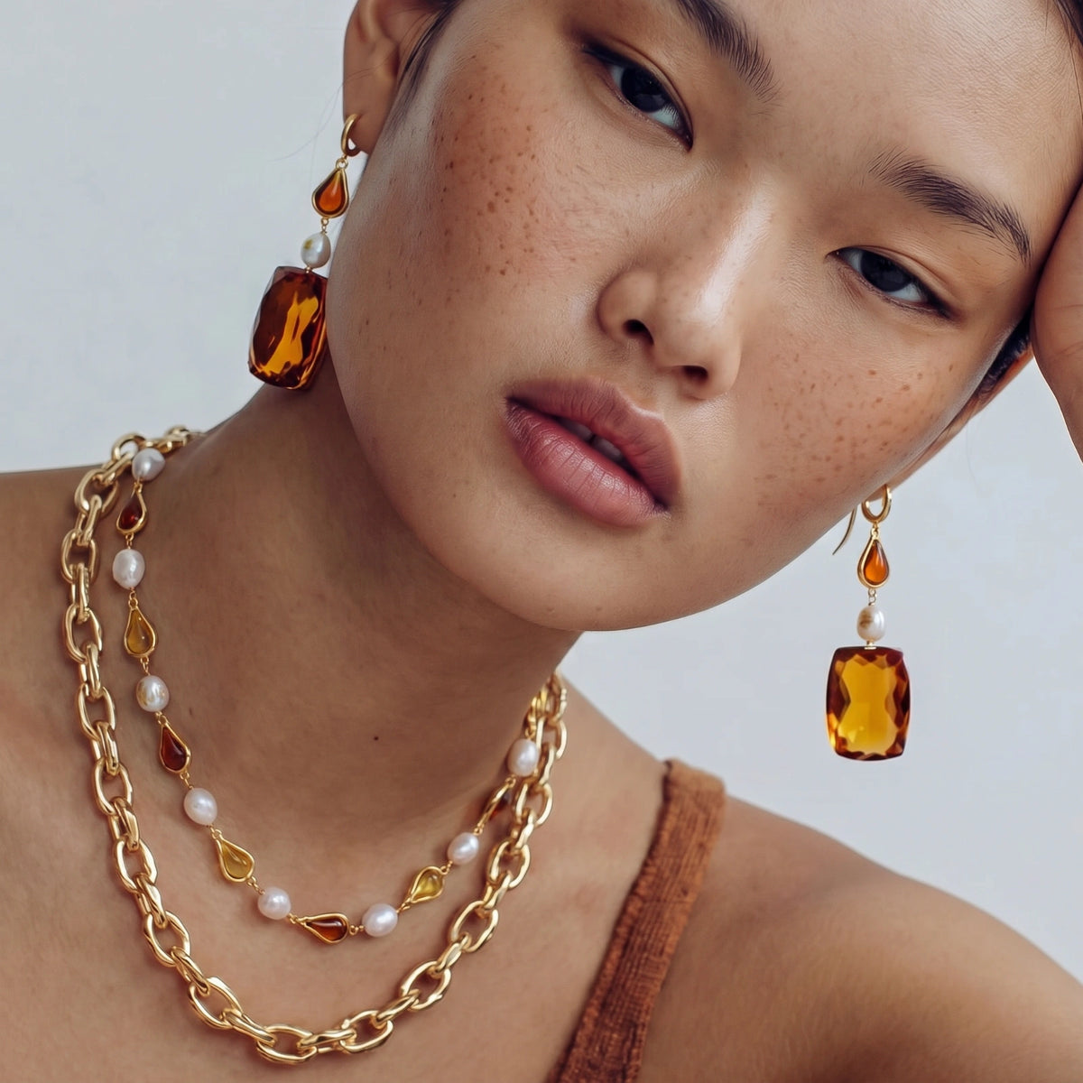 Collier Baroque Miel